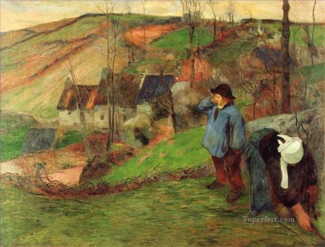 Paisaje de Bretaña Paul Gauguin Pinturas al óleo